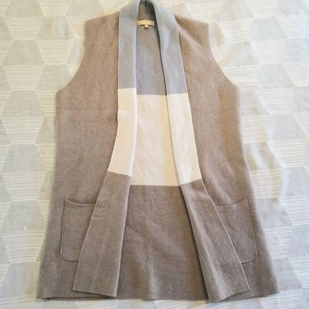 Bennedetta B. Merino Wool Cashmere Blend Long Sweater Vest